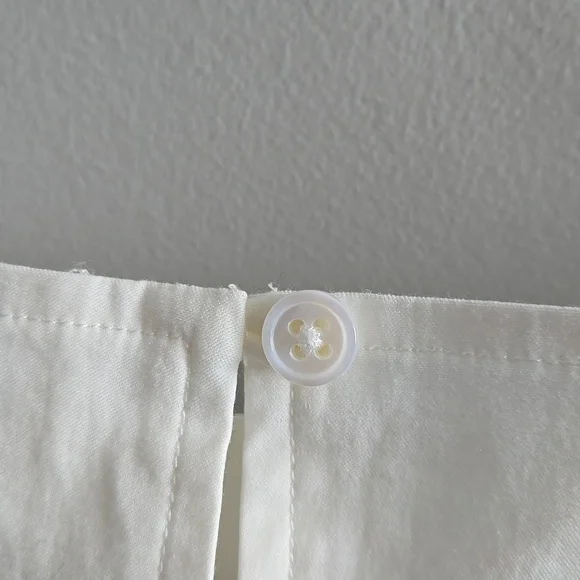 White Reformation Crop Cotton Tank Top Shirt Size 8 - Picture 5 of 8